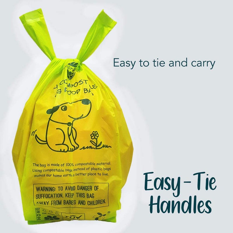 moonygreen Dog Poop Bag, Compostable Dog Poop Bags, Doggied Poop Bags, Eco-Friendly, Unscented, Vegetable-Based, Extra Thick, Leak Proof, for Dogs and Cat Scoops, 120 Counts with Holder - Image 4